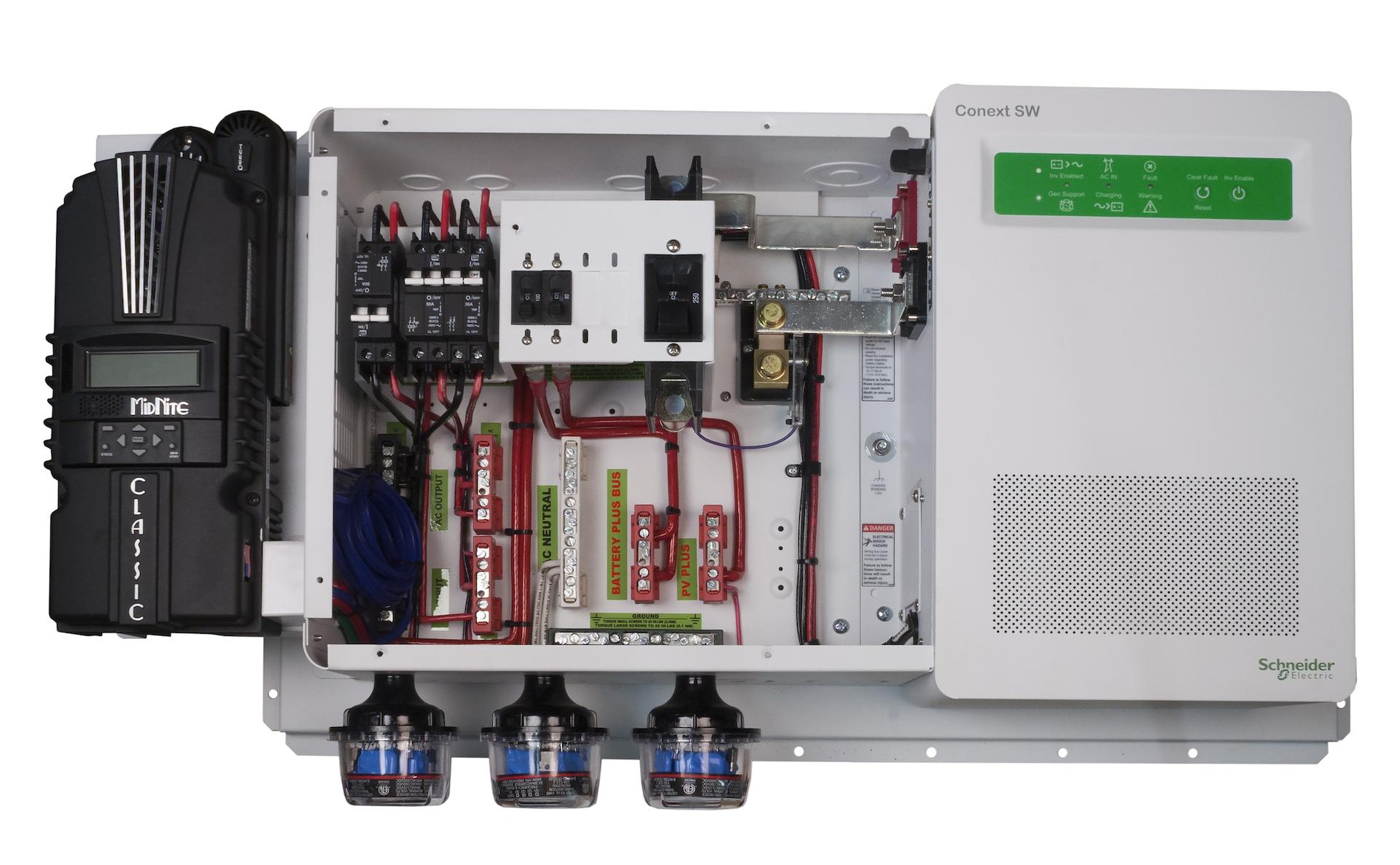 MidNite Solar Pre-wired Conext SW4048 120/240 VAC Inverter w